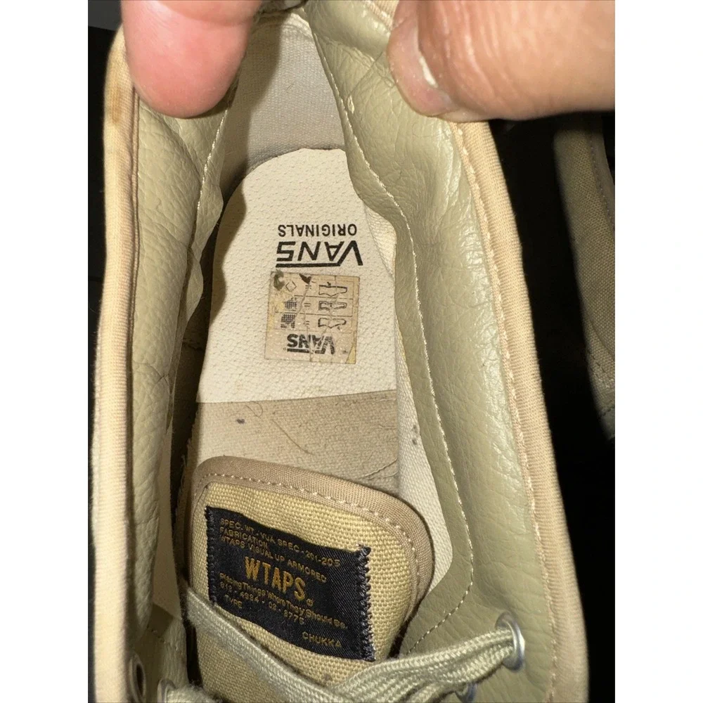 Vans X‎ WTAPS 2013 OG Chukka Boot Beige Men's size 9 Neighborhood Defcon Supreme